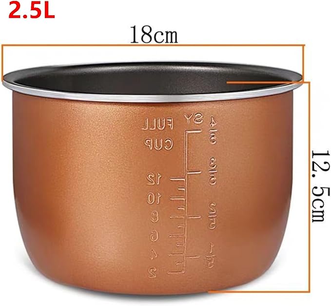 2.5L Electric Rice Cooker Inner Pot Bowls Multicooker Bowl Tank for Cooking Soup Porridge