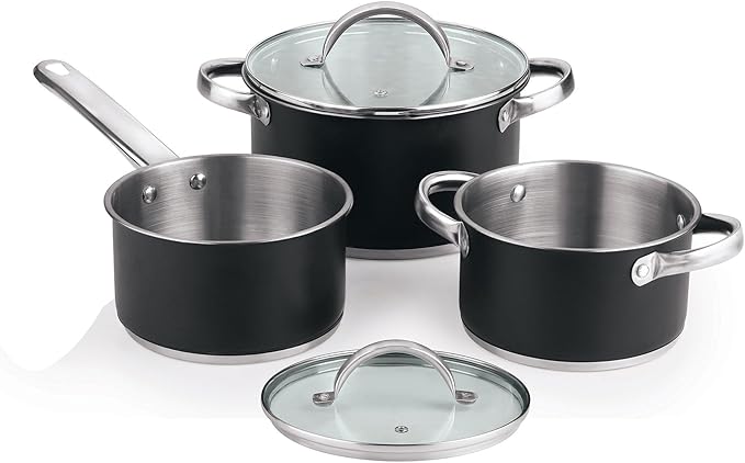 5pc Ø16Ø20Ø24 Cookware Set with Lids + Set of Frying Pans Ø20Ø24Ø28Ø30 Cast Aluminium San Ignacio