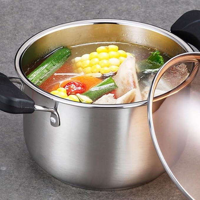 Thick Stainless Steel Composite Bottom Three Piece Cookware Set