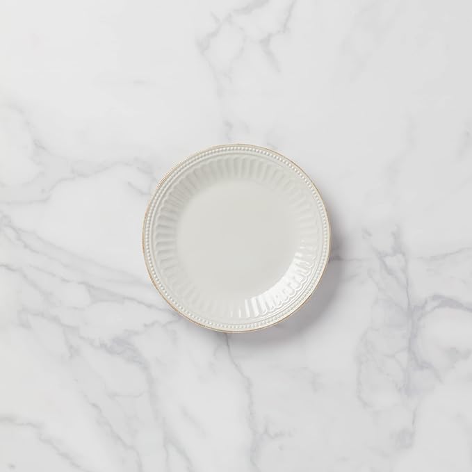Lenox White French Perle Groove Accent Plate 1.30 LB