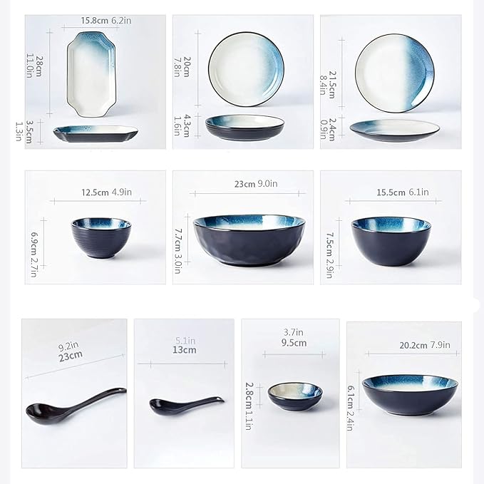 Dinnerware Set Plates and Bowls Sets 28 Piece Ceramic Plates And Bowls Set For 6 Elegant Dinner Plate Sets Microwave And Dishwasher Safe