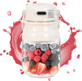 Rechargeable Portable Blender - Sturdy Versatile Small Glass with Jar Personal Mixer for Kitchen Travel Fruits | Multipurpose Outdoor Indoor Utility Ergonomic