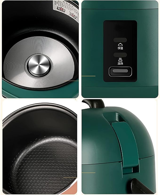 Mini Rice Cooker Home Dormitory Small Rice Cooker Non-Stick Inner Pot Make Rice &amp Steam Healthy Food &amp Vegetables(A) (A)