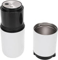 Portable Coffee Maker Machine 350ml Travel All in One Coffee Bean Grinder and Hand Brew Kit Semi Automatic 15 Grind Settings Quick Heating for RV Camping Car (White)