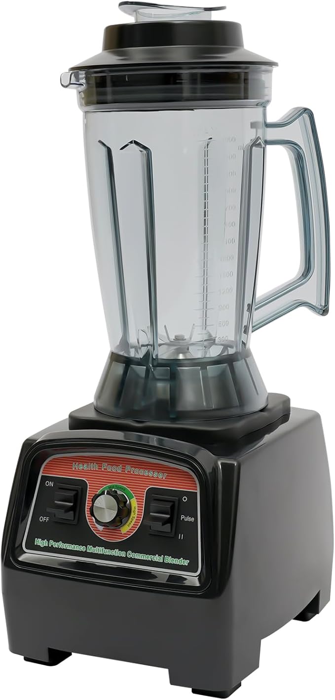 Heavy Duty Professional Commercial High Power Mixer 1.03Gal 2800W 57000RPM Ice Crusher with Mixing Stick for Home Milk Tea Stores Restaurants etc