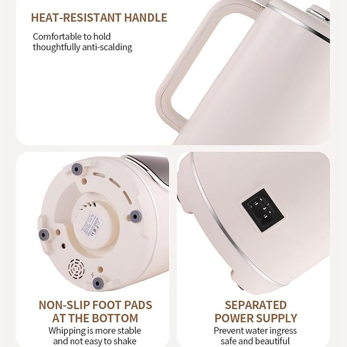 Haofy Nut Milk Maker Machine1.2L Capacity with Digital Display Stainless Steel Blades for Nut Milk Juice Smoothie Soup (US Plug 110V)