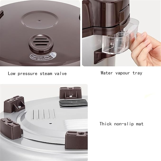 Large Rice Cooker (9L~18L) Commercial Thickened Non-stick Rice Cooker Automatic Insulation for Restaurants Canteens SchoolsUS/EU Used(9L)