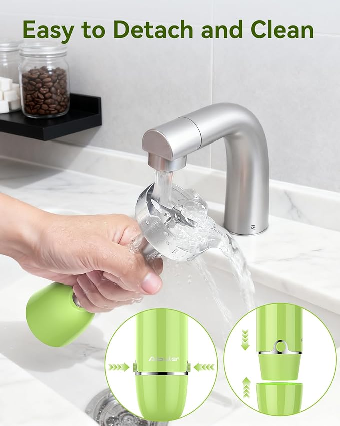 Immersion Blender Handheld 5 in 1 Hand Blender 1000W Hand Mixer Stick BPA-Free 12 Speed Handheld Blender with Mixing Beaker Chopper Whisk and Milk Frother for Soup Smoothies Sauce Baby Food