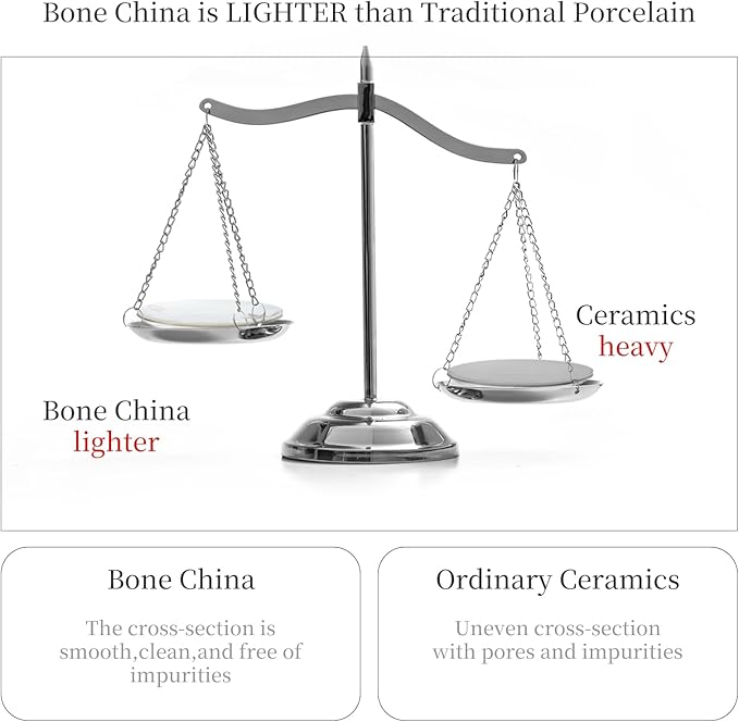 Artistic Bone China Dinnerware Set with Gold Trim Crafted with Traditional Chinese Artistry Glazed Inner Patterns Service for 4 – Maple Leaf Collection