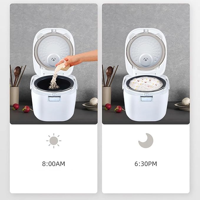 GRFIT Household 3L Intelligent Electric Rice Cooker Automatic Reservation Timing Rice Cooker 2-5 People (Size : A) jinyi2016SHOP-1998