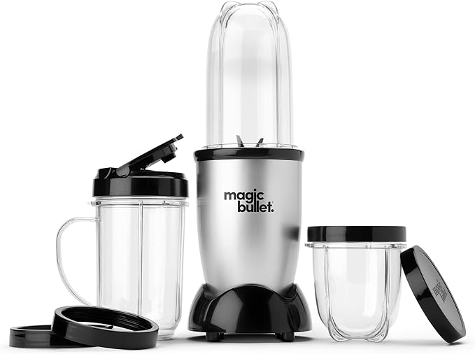 Magic Bullet Blender Small Silver 11 Piece Set