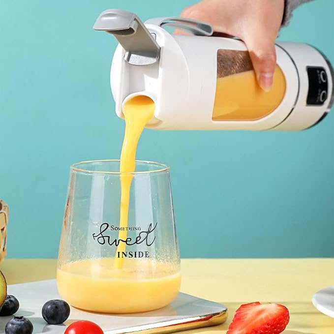Portable Household USB Powered Juicing Machine Digital Display Electric Juicer Cup Powerful Motor Large Capacity Blender Mixer