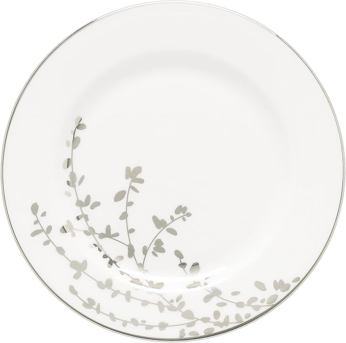 Kate Spade New York Gardner Street Platinum Bread Plate 0.40 LB