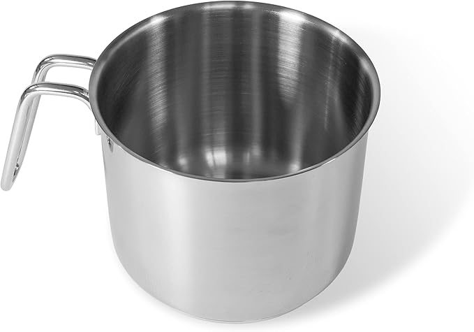 Moneta Allegro Batteria 7 pz in Acciaio Inox: Pentola 22 cm cass. 2 m. 20 cm cass. 1 m. 16 cm bollilatte 12 cm coperchi 16-20-22 cm per ogni piano cottura