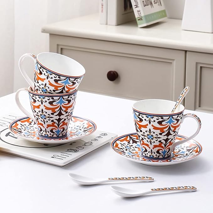 Porlien Bohemian 16-piece Dinnerware Set (Teacup and saucer set)