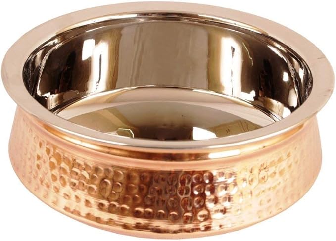 Brass Handi 300Ml 1 Piece () 2 X 5.1 Copper