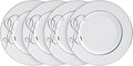 Mikasa Love Story Platinum Banded Dinner Plates Set of 4