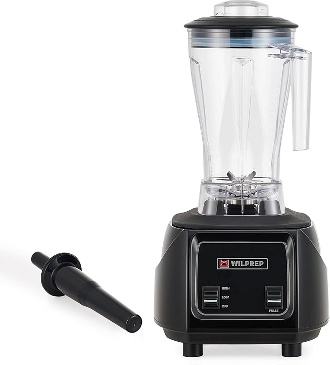 WILPREP 3.5 HP Blender Toggle Switch Adjustable Speed BPA-Free 64 oz Jar