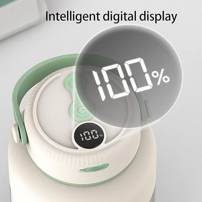 Stainless Steel Battery Display Electric Juicer Cup Convenient Rechargeable Blenders Travel Friendly Juices Maker