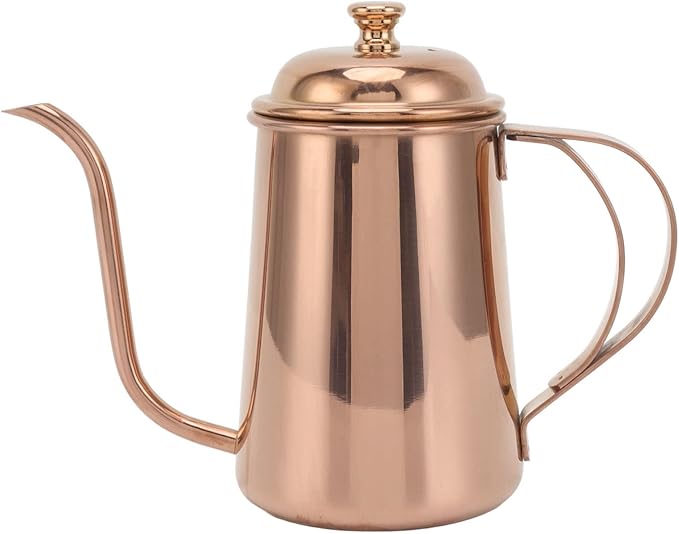 650ml Pour Over Coffee Kettle Stainless Steel Gooseneck Coffee Pot Thickened 304 Stainless Steel Slow and Accurate Ergonomic Handle for Pouring