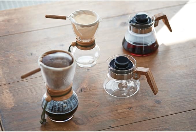 Hario Woodneck Drip Pot 480ml Olive Wood