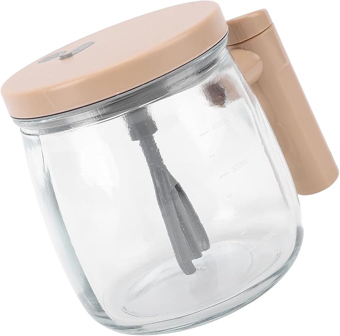 Electric Self Stirring Mug 400ml Lightweight Glass Automatic Stirring Coffee Mug Self Mixing with Removable Rod and Lid Handle for Home Office Use