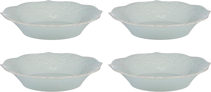 Lenox 895723 French Perle Ice Blue Pasta Bowls Set Of 4
