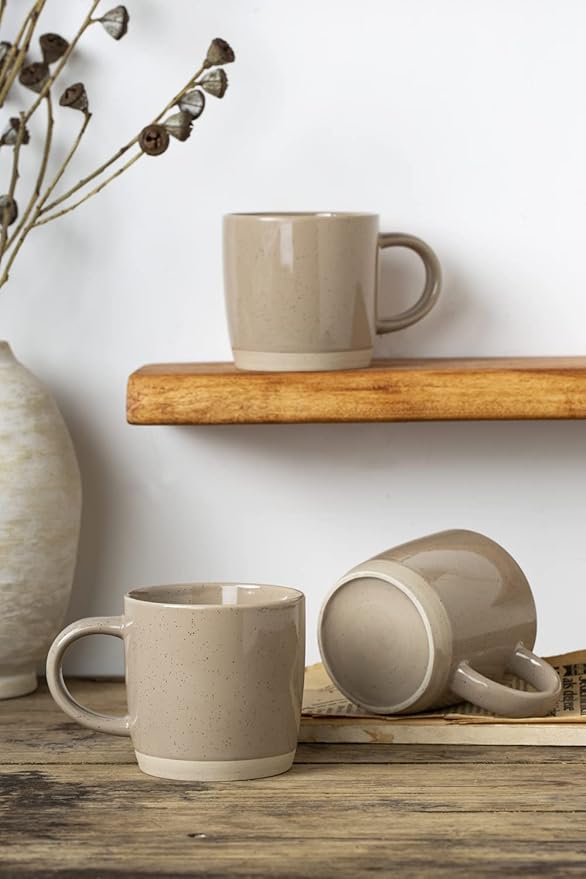 Famiware Milkyway Dinnerware Sets 20 Piece Dish Set Cinnamon Brown