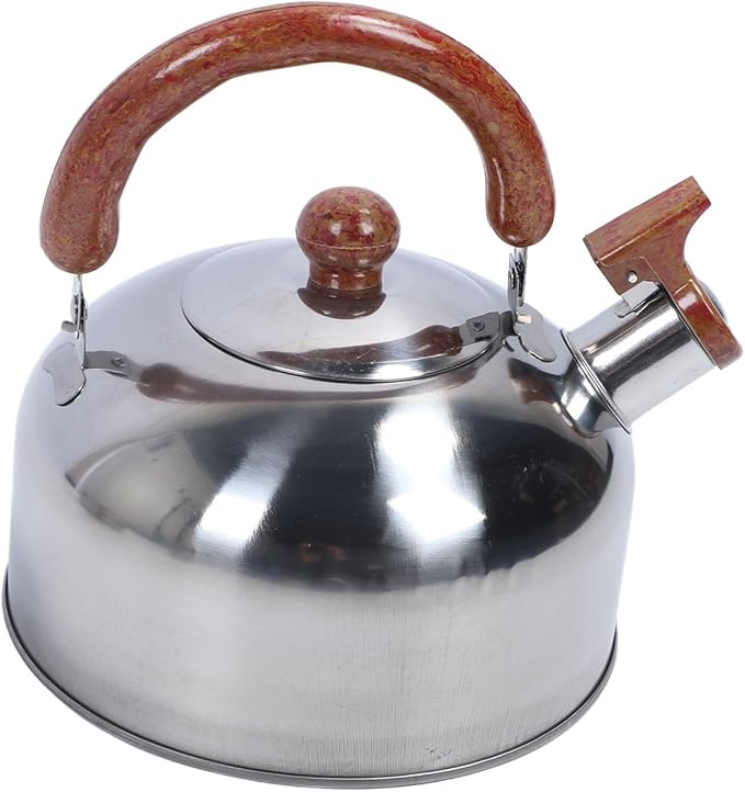 Stainless Steel Cookware Set Multifunctional Wooden Grain Kitchen Pots and Pans Set with Kettle for Home Use