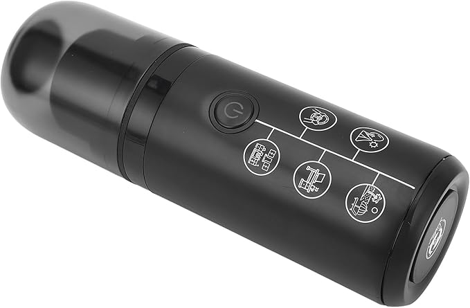Jonlaki Portable Electric Coffee Maker Cordless Rechargeable 17 Bar Pressure Capsule Brewer for Home and Outdoor Use in (Black)