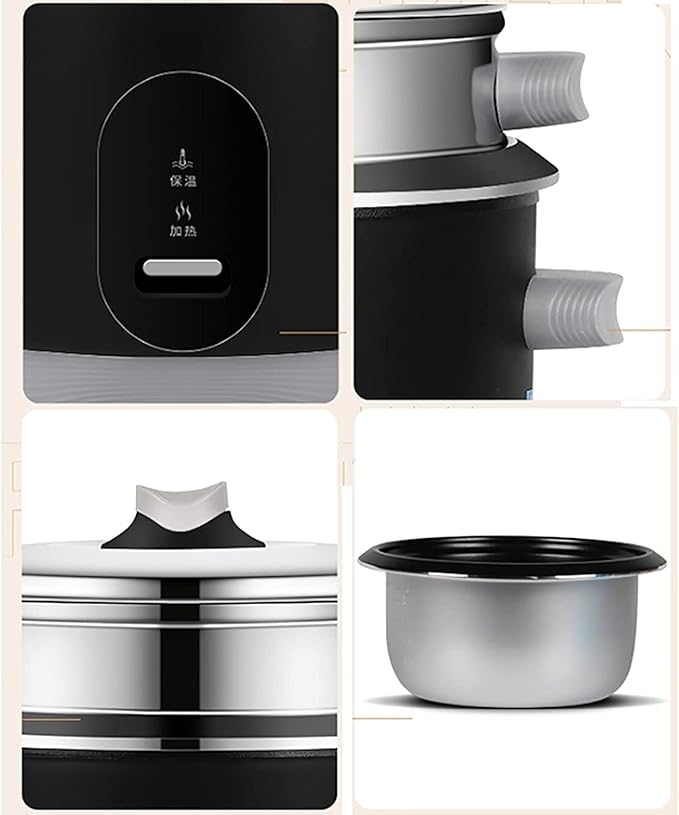 Rice Cooker with Steamer Home Old Fashioned Rice Cooker Automatic Thermal InsulationNon-Stick Innerfor 1-8 People (5L) ()