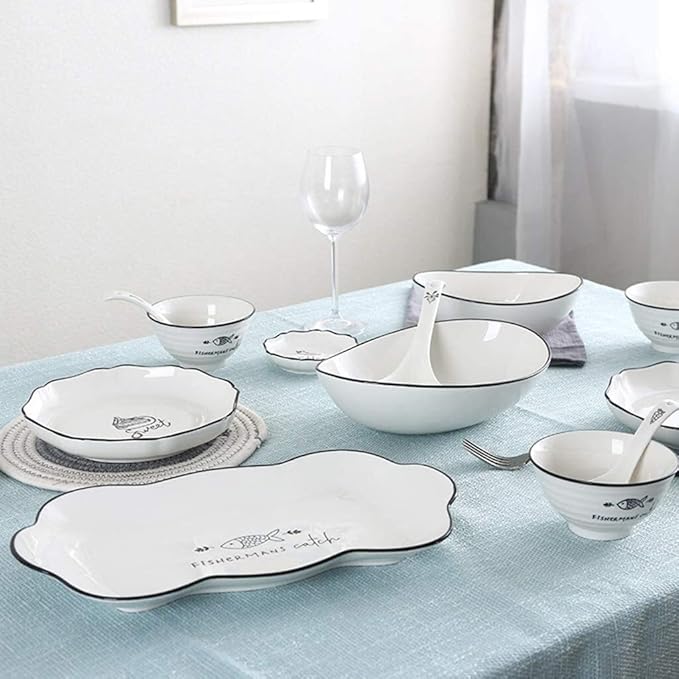 Elegant Dinnerware Set Dinner Plates Bowls Set Creativity Kitchen Dinnerware Set Plates Dishes Bowls Best For Indoor And Outdoor Party