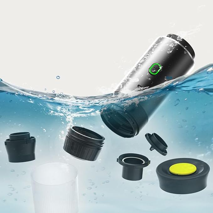 Portable Coffee MachineCar Coffee Maker - Professional Brew Device Small Rechargeable Extraction Tool for Camping Hiking