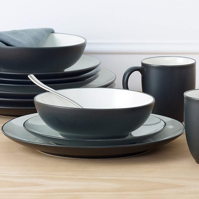 Noritake Colorwave Graphite 4-Piece Coupe Place Setting Service for 1