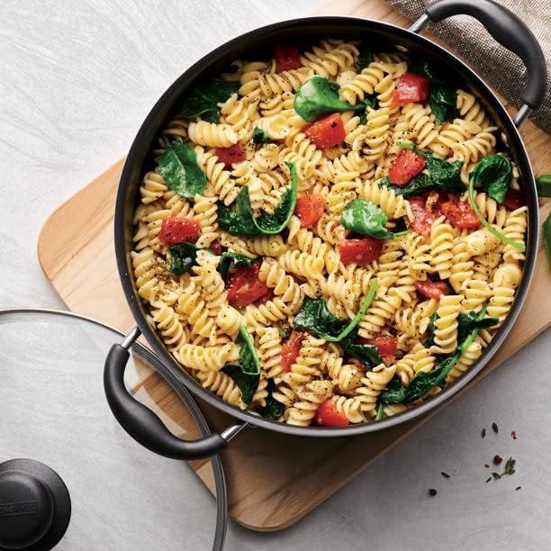 Tramontina Primaware 15-Piece Non Stick Cookware Set with Lids and Utensils Aluminum Nonstick Pots and Pans Kitchen Set (Storm)