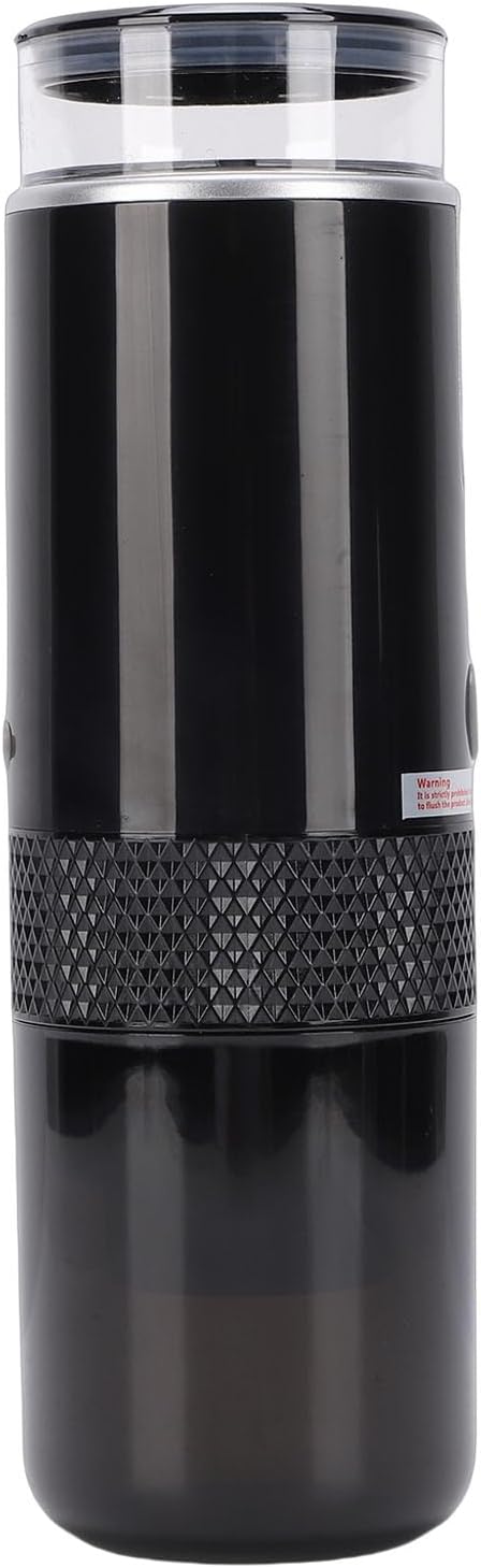 Keenso Portable Coffee Maker USB Rechargeable Stainless Steel Mini Coffee Machine for Travel Camping 6oz Cup Capacity