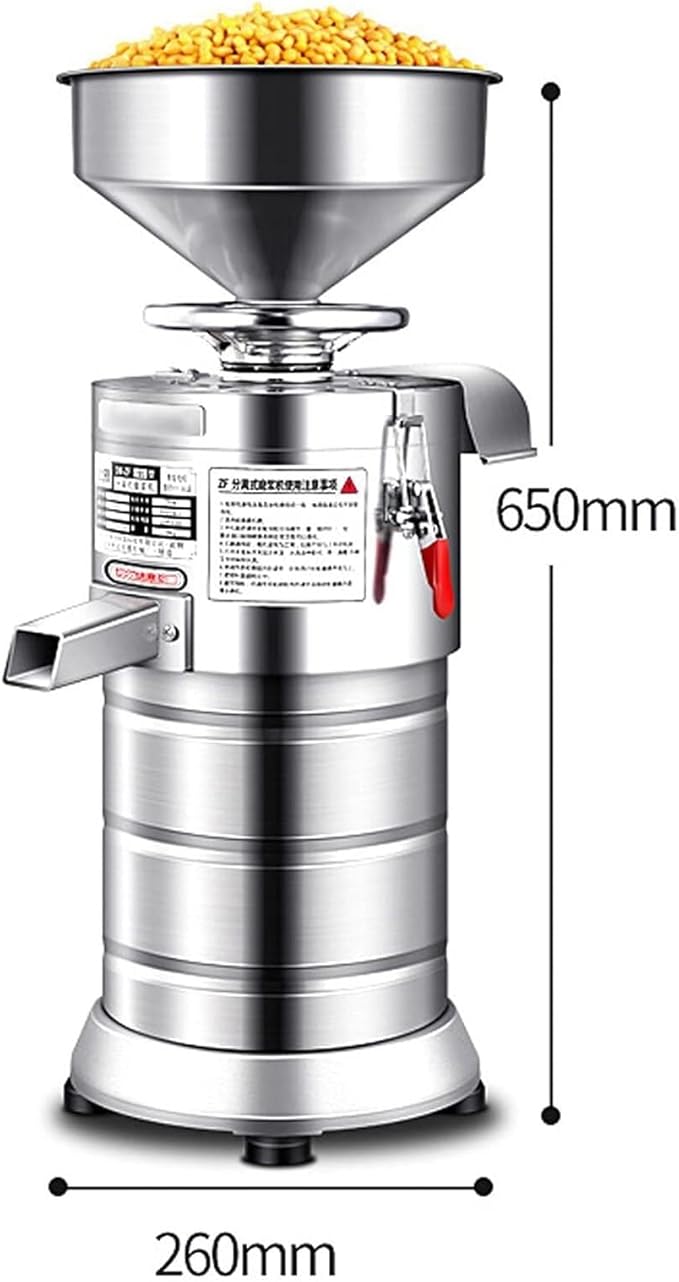 Stainless Steel Coffee Bean Grinder 1100W Automatic soymilk Machine 60KG/H Commercial soymilk Machine