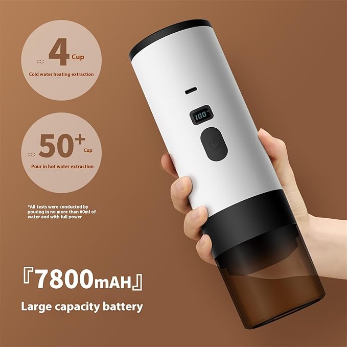 Single Button Operations Capsuled Coffee Maker Detachable Parts Fast Systems Portable Design For Car Camping