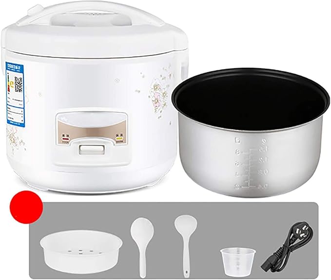 Rice Cooker Electric Rice Cooker with Non Stick Stainless Steel Removable Pot 2/3/4/5L Warming Function Free Measuring Mug And Scoop(5L)