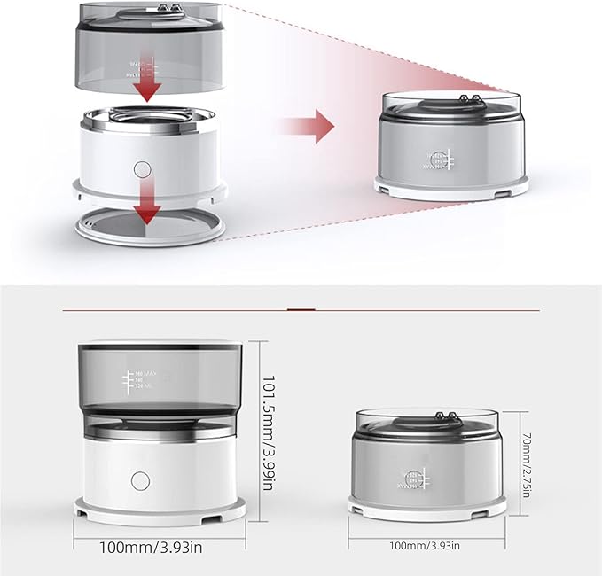 Portable Espresso MakerHigh Capacity Coffee MakerMini Automatic Drip Coffee Machine for GardenCampingTravelOffice