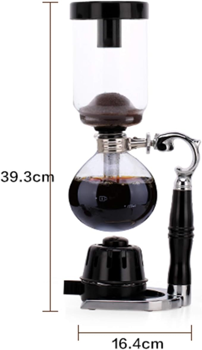 Siphon Glass Pot Syphon Coffee MakerHand Siphon Coffee Maker PotVacuum Coffee Brewer Tea Siphon PotCoffee Machine Filter 2-5 Cup5
