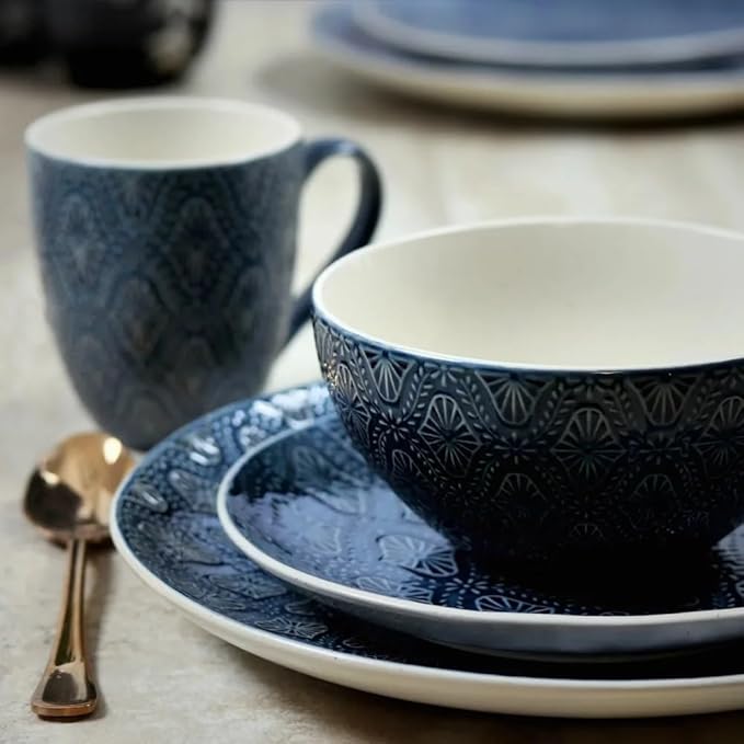 16-Piece Dinnerware Set Dinner Plate Dessert Bowl Mug Plates