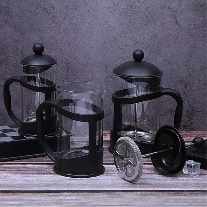 Press Coffee Maker Coffee Press CaffettiereCoffee Maker French Press Coffee Maker French Press Pot French Press Coffee Pot with Stainless Steel Filter Heat Resistant Glass Coffee Brewer Easy to C