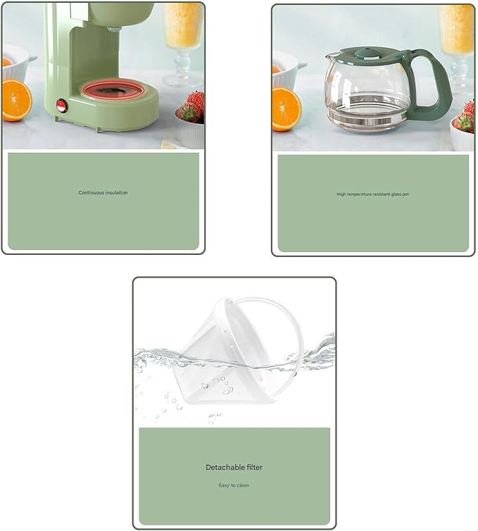Small Home Drip Coffee Maker Household 0.65L Brewer Pots Household Coffees Machine Enduring Brewer Pots