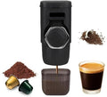 Portable Espresso Maker - 2 in 1 Manual Travel Coffee Machine for Camping Picnics and Hiking(C)
