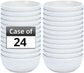 Stoneware Wide Rim Commercial Grade Dinnerware Bright White Nappy Bowl 15oz Case of 24