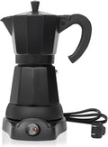 Cafetera Espresso Maker 6 Cup Portable Coffee Machine 300ml Portable Cafeteras Electricas Modernas Electric Moka Pot with Detachable Base &amp Overheat Protection Coffee Gift for Home Travel