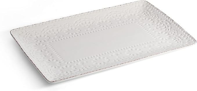 Pfaltzgraff Chateau Serve Platter 14.25 Inch Blue and WhiteCream