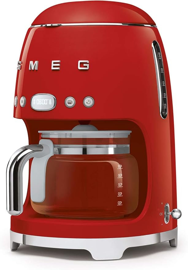 Smeg - Coffee Machine - 11+ - Filter Coffee Machine - Red