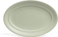 over&ampback Rim Stoneware Serving Platter - Elegant 1-Piece Oval Serving Platter to Complete Your Kitchen Set - 16 L x 10.8 W Semi-Matte Sage